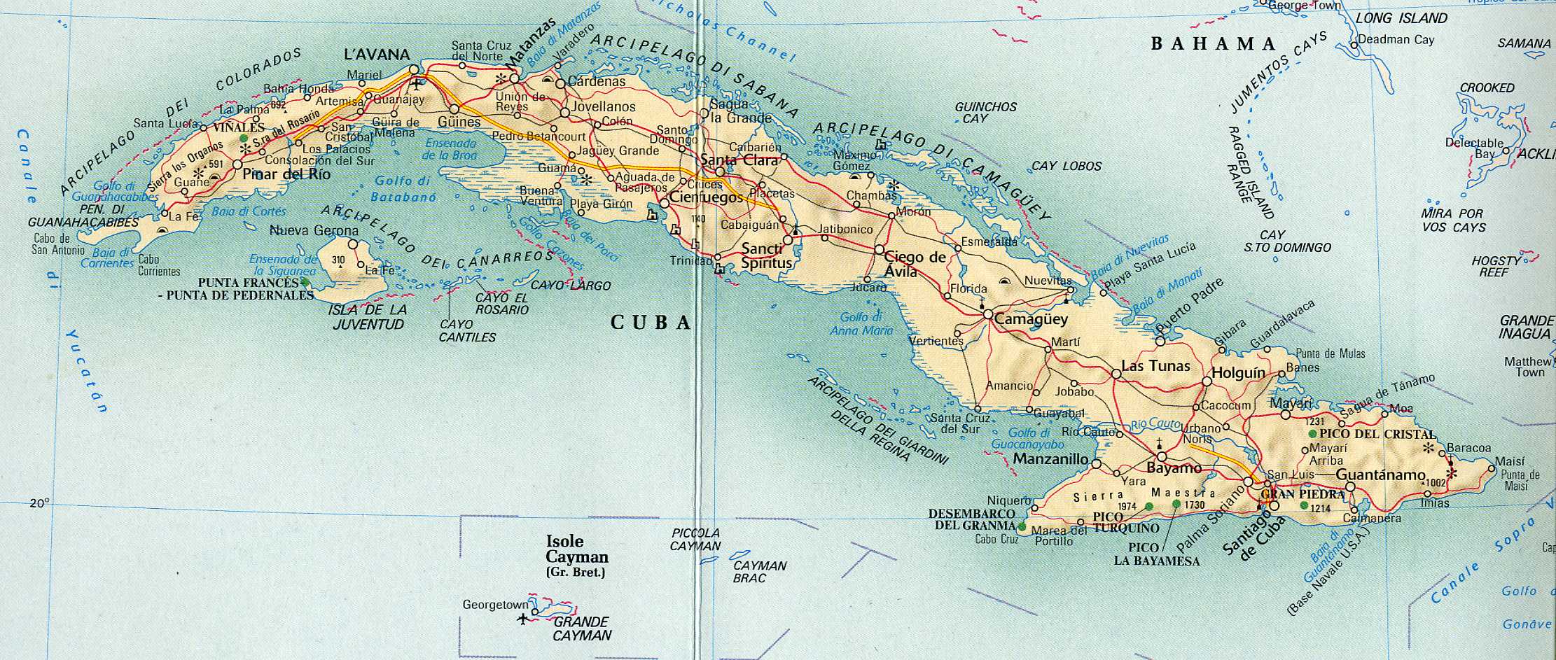 Остров Кайо Бланко Куба на карте